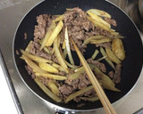 牛肉とじゃがいものオイスターソース炒め作り方5写真