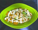 レンジで簡単！かぼちゃと水菜のサラダ♪作り方4写真