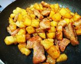 豚肉とじゃがいもの甘酢照り焼き作り方6写真