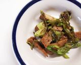 （お弁当）ネギと焼豚の醤油炒め作り方6写真