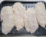 簡単！焼きフライ☆大葉梅マヨの胸肉サンド作り方3写真