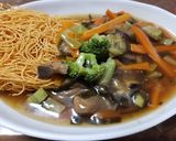 天然キノコを使ったマルタイの皿うどん作り方12写真