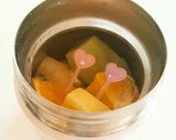 スープジャー★冷え冷えフルーツ★お弁当作り方2写真