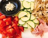イタリアンポーク夏野菜ソース作り方1写真