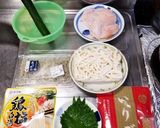 鶏もも肉としその鶏塩白湯冷やしうどん作り方1写真