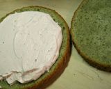 よもぎスポンジdeダブル餡の和風ケーキ作り方4写真