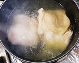 鶏もも肉としその鶏塩白湯冷やしうどん作り方5写真