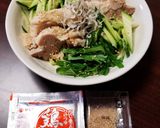 鶏もも肉としその鶏塩白湯冷やしうどん作り方13写真