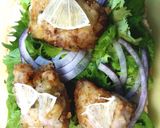 鶏唐揚げとパクチーのサンドイッチ作り方4写真