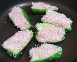 我が家のピーマンの肉詰め作り方7写真