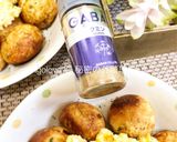 クミン卵マヨネーズソースのたこ焼き作り方3写真