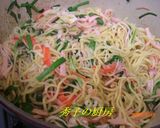 沙茶醤（サツァチャン）炒麺（焼きそば）作り方1写真