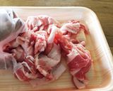 シャキシャキ☆豚バラ肉と豆苗のもやし炒め作り方1写真