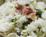 さくらと菜の花の炊き込みご飯作り方3写真