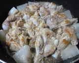 手羽元と大根のニンニク生姜の胡麻煮♪作り方5写真