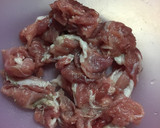 豚肉とトマトと卵の炒め物作り方1写真
