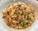 簡単！鮭ほぐしと枝豆のチャーハン作り方4写真