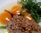 納豆卵焼き・オープンオムレツ作り方1写真