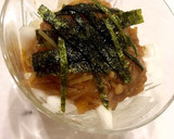 簡単！！シャキシャキ長芋となめ茸の和え物作り方7写真
