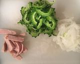 ゴーヤとハムの味噌マヨサラダ作り方4写真