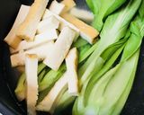 チンゲン菜とゴーヤのスープ煮作り方3写真