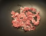 豚肉とチンゲン菜の炒め物作り方1写真