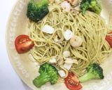 バジルソースで海鮮パスタ♡作り方5写真