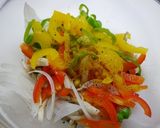 レンジで簡単！ミートボールの野菜和え作り方2写真