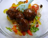 レンジで簡単！ミートボールの野菜和え作り方3写真