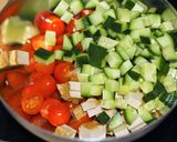 5分で♪厚揚げとトマトの粒マスサラダ作り方1写真