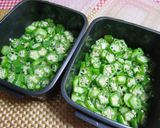 ★レンジでチン！簡単オクラの冷凍保存♪作り方3写真