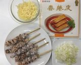 ヘルシー！揚げない鶏スティック春巻き作り方2写真