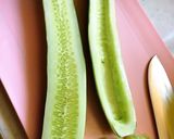 大きなキュウリも★キュウリの親子炒め作り方1写真