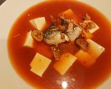 サバ缶アレンジ☆サバチーズスンドゥブ！作り方4写真