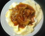 薄焼き卵の窪み盛りハヤシライス作り方6写真