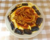薄焼き卵の窪み盛りハヤシライス作り方7写真