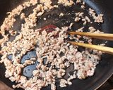 ご飯が進む♪ナスと挽肉のピリ辛春雨鍋作り方3写真