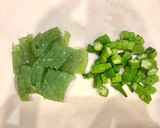 つるっと食べれるオクラとこんにゃくサラダ作り方2写真