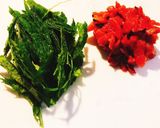 ★梅と大葉とオクラと長芋の簡単夏パスタ★作り方2写真