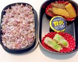お花レンコン弁当 生姜焼きのレタス巻き作り方2写真