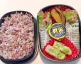 お花レンコン弁当 生姜焼きのレタス巻き作り方3写真