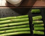 アスパラとベーコンのにんにく炒め作り方1写真