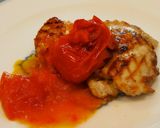 熟成地鶏の香草焼き お手軽トマトソース作り方3写真