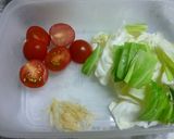 夏野菜の塩焼きそば♪♪プチトマト入り♪作り方1写真