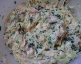 モロヘイヤ入りお好み焼き風豆腐作り方5写真
