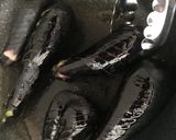 茄子丸ごと１本♪フライパンでとろとろ茄子作り方3写真