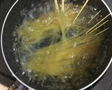 鍋ひとつで❇︎コーンクリームのサラスパ作り方2写真