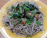 日本そばで簡単！蕎麦のペペロンチーノ作り方5写真