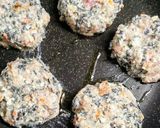 大葉豆腐鶏ムネハンバーグ　青じそ大量消費作り方7写真