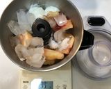 冷たい薄桃色の桃スープ〜ヨーグルト風味作り方2写真